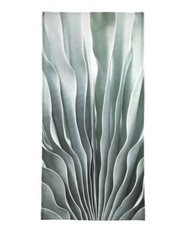 Serviette de bain en éponge-velours en turquoise & vert 70x140