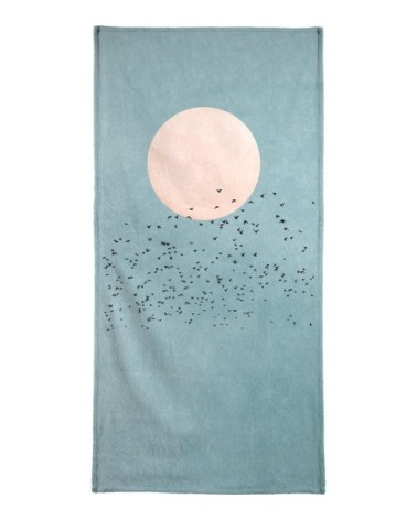 Serviette de bain en éponge-velours en multicolore 40x80