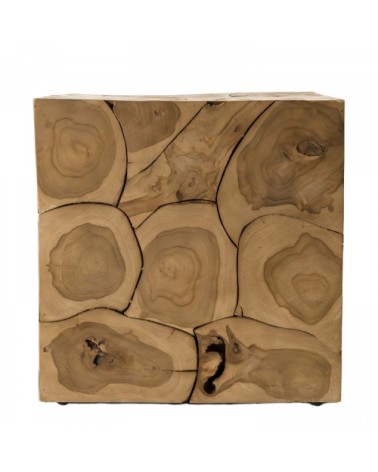 Cube nature en teck
