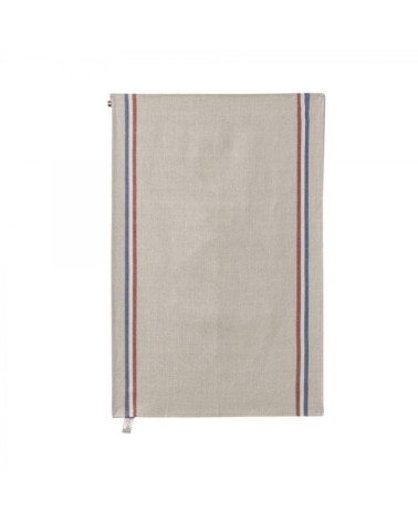 Torchon en lin beige 50x75