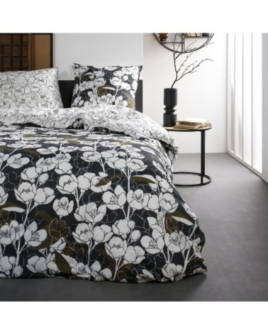 Parure de lit coton 2 personnes imprimé floral SUNSHINE