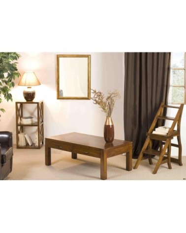 Etagère 2 cases croisillons en mindi