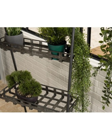 Etagère triangulaire 3 niveaux zinc structure métal