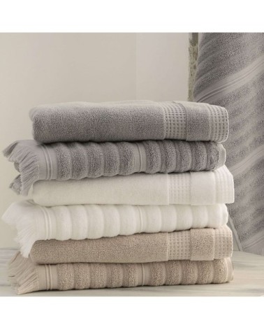 Serviette invité en Coton Gris 33x50 cm cm