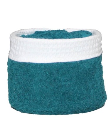 Panier invité avec serviettes coton ocean 30 x 30 cm