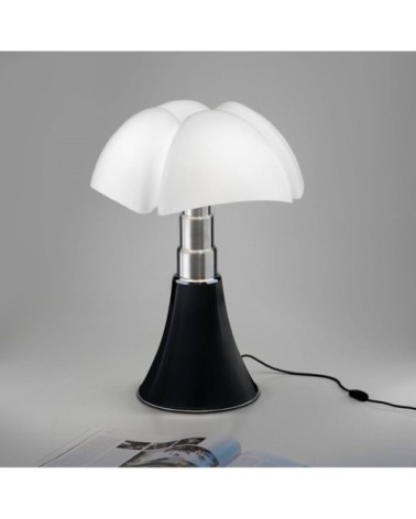 Lampe Dimmer LED pied télescopique noir H50-62cm