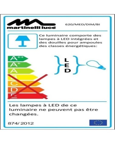 Lampe Dimmer LED pied télescopique blanc H50-62cm