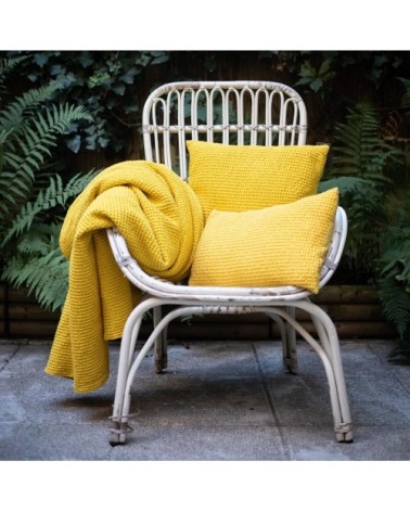 Coussin en coton blanc 30 x 50 cm