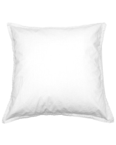 Lot de 2 taies d'oreiller en coton  blanc 65x65 cm