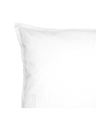 Lot de 2 taies d'oreiller en coton  blanc 65x65 cm