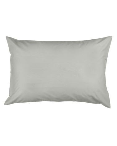 2 taies d'oreiller en flanelle de coton Gris Perle 50x70 cm