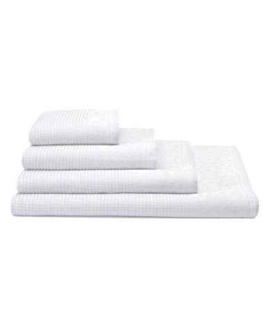 Serviette de bain en lin blanc 70 x 140