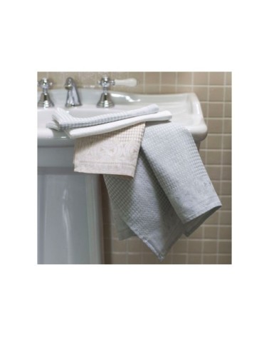 Serviette de bain en lin blanc 70 x 140