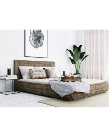 Bout de canapé en métal design contemporain H35 cm