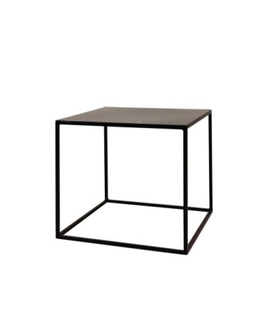 Bout de canapé en métal design contemporain H35 cm