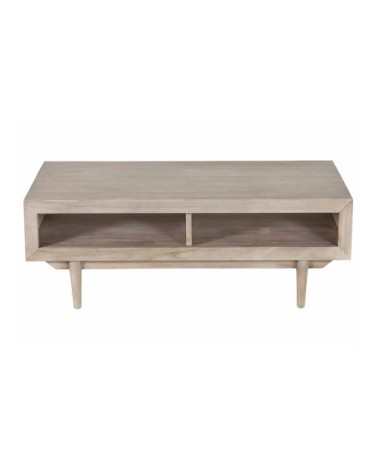Table basse rectangulaire en teck 120 cm