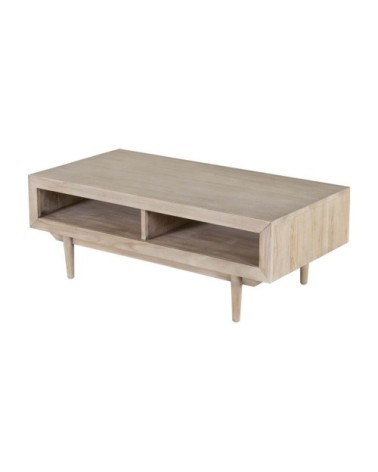 Table basse rectangulaire en teck 120 cm
