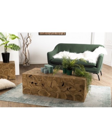 Table basse nature en teck L119