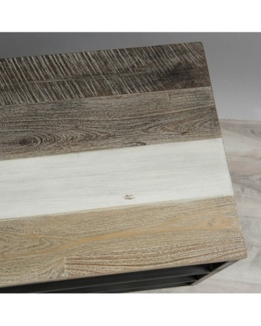 Meuble TV 2 étagères bois