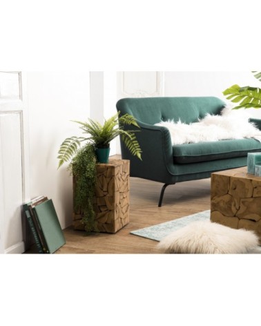 Table d'appoint carrée mozaïc en teck L30