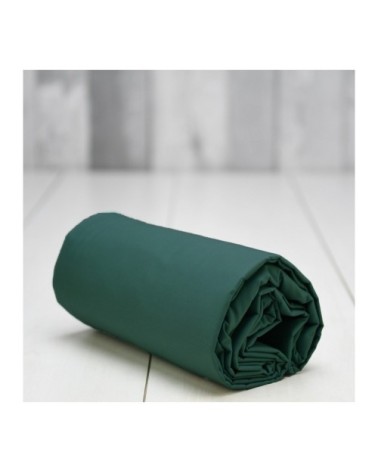 Drap housse satin de coton  120 fils/cm² petrol 140x190 cm