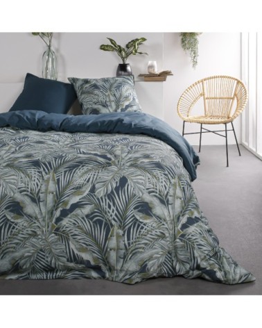 Parure de lit coton 2 personnes imprimé jungle SUNSHINE