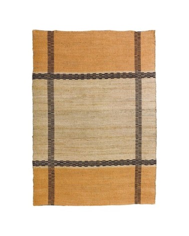 Tapis en jute ocre 160 x 230 cm