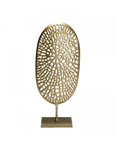 Décoration sculpture aluminium doré