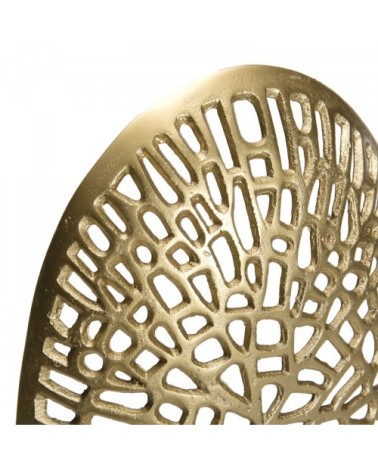 Décoration sculpture aluminium doré