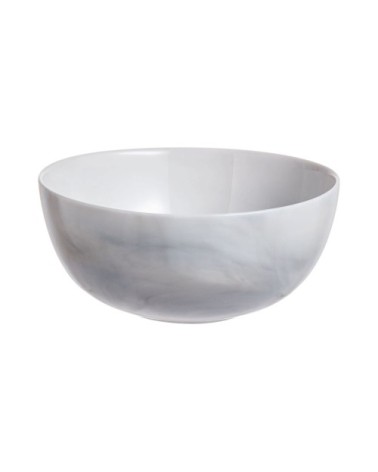 6 coupelles grises effet marbré aléatoire 12 cm
