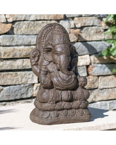 Statuette Ganesh brun H38cm