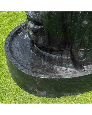 Fontaine mur d'eau visage de Bouddha noir H120cm