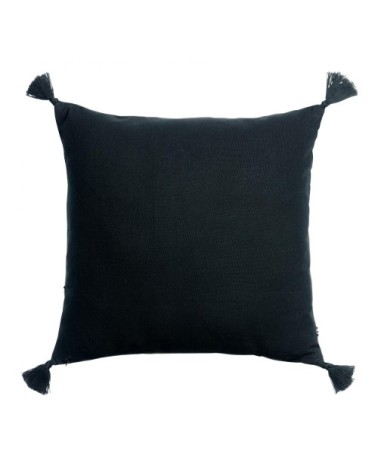Coussin brodé  en coton ombre 45 x 45