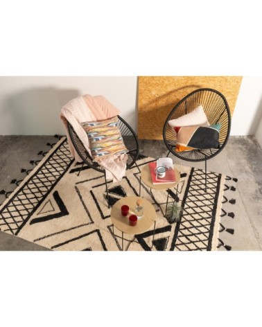 Couvre-lit stonewash  en coton nude 180 x 260