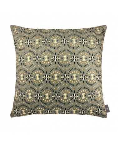 Housse de coussin imprimé les poissons koï made in france gris 47x47