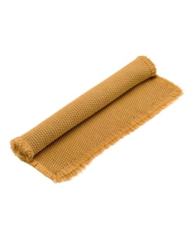 Tapis de bain uni en coton bronze 54 x 64 cm