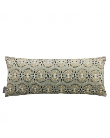 Housse de coussin imprimé les poissons koï made in france gris