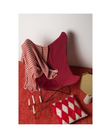 Tapis laine de Nouvelle-Zélande rouge 170 x 120 cm