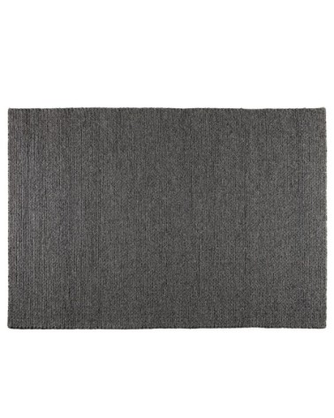 Tapis blanc et noir en laine 160 x 230 cm