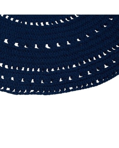 Tapis bleu Ø120 cm
