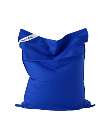 Coussin géant d'extérieur en tissu bleu foncé