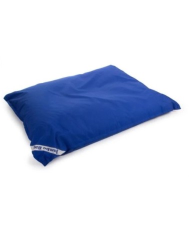 Coussin géant d'extérieur en tissu bleu foncé