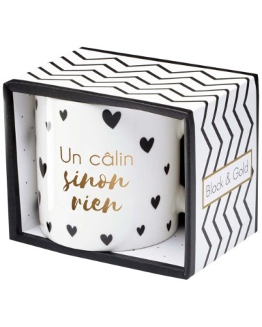 Mug cadeau un câlin sinon rien