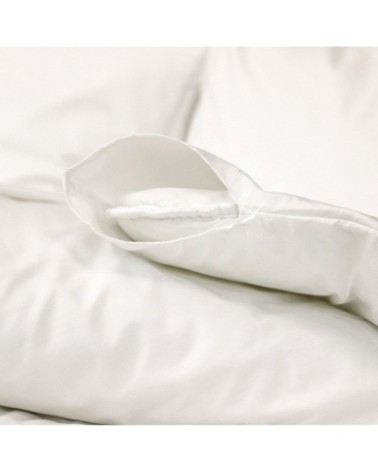 Housse de couette 200 fils en percale de coton blanc 240x220 cm