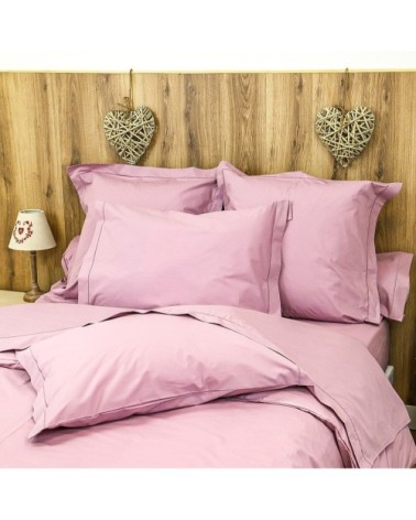 Housse de couette 200 fils en percale de coton violet 200x200 cm