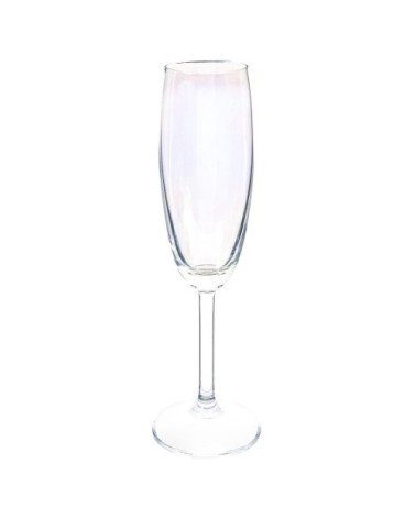 Flûte à champagne en verre ARC EN CIEL