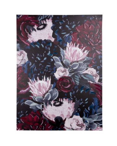 Impression sur toile fleurs multicolores 67x90