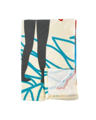 Serviette de plage microfibre ''Surftime'' 90x170cm écru
