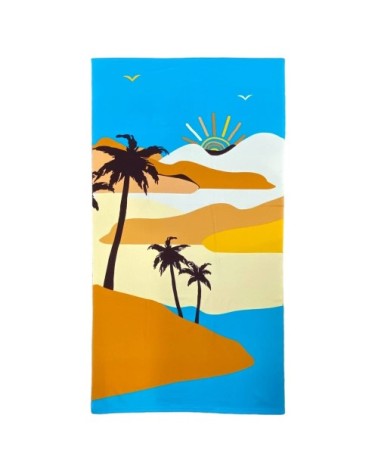 Serviette de plage microfibre ''Dunes''s 90x170cm multicolore