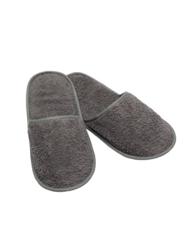 Chausson de bain en eponge gris foncé taille 39